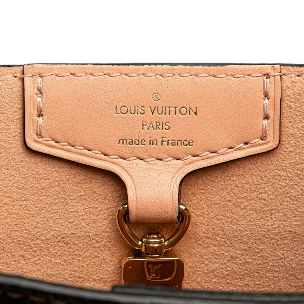 Louis Vuitton Damier Belmont Tote Shoulder Bag Brown Pink Leather - Picture 5 of 9